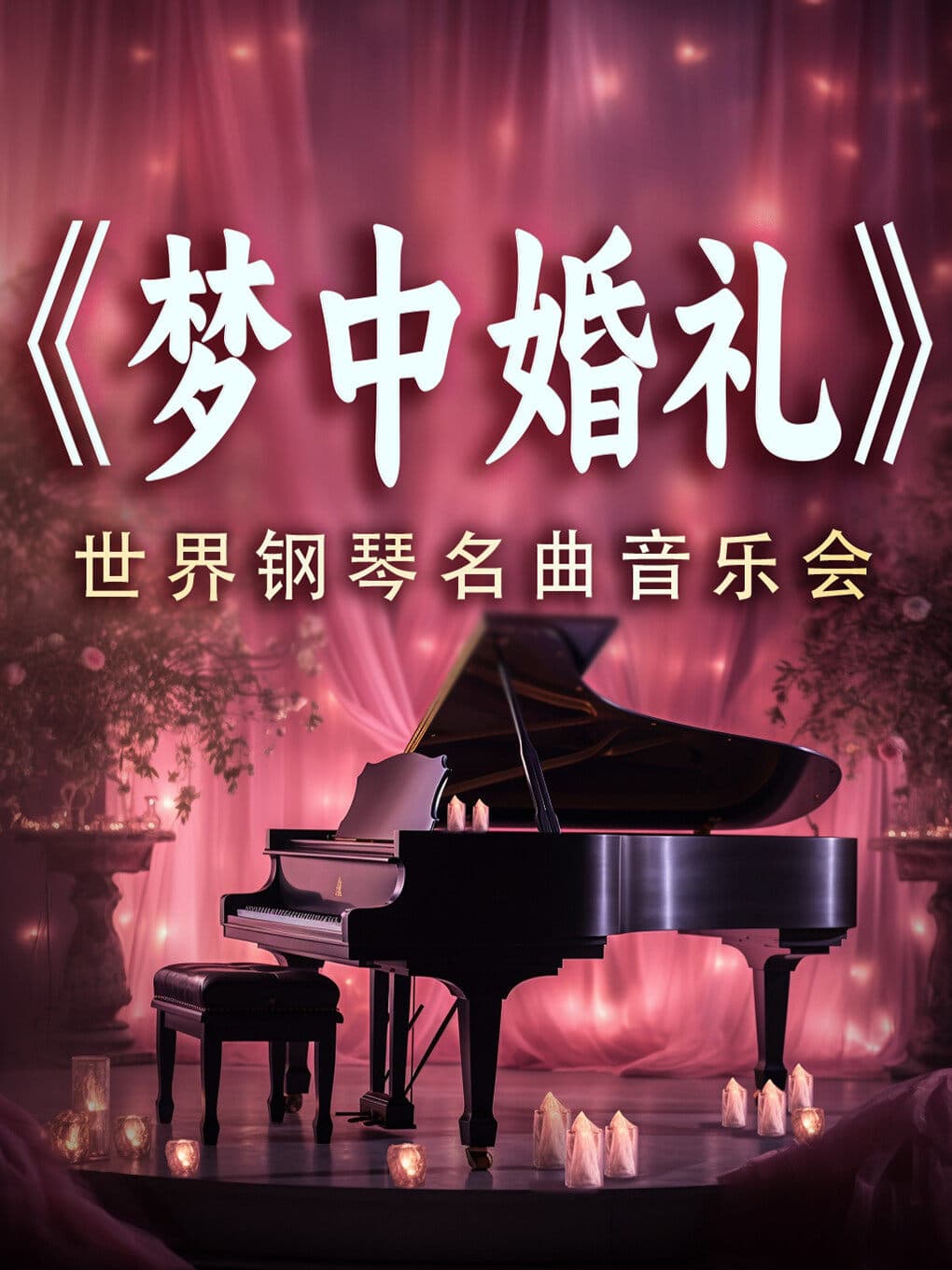 《梦中的婚礼》《我心永恒》世界名曲浪漫烛光钢琴音乐会
