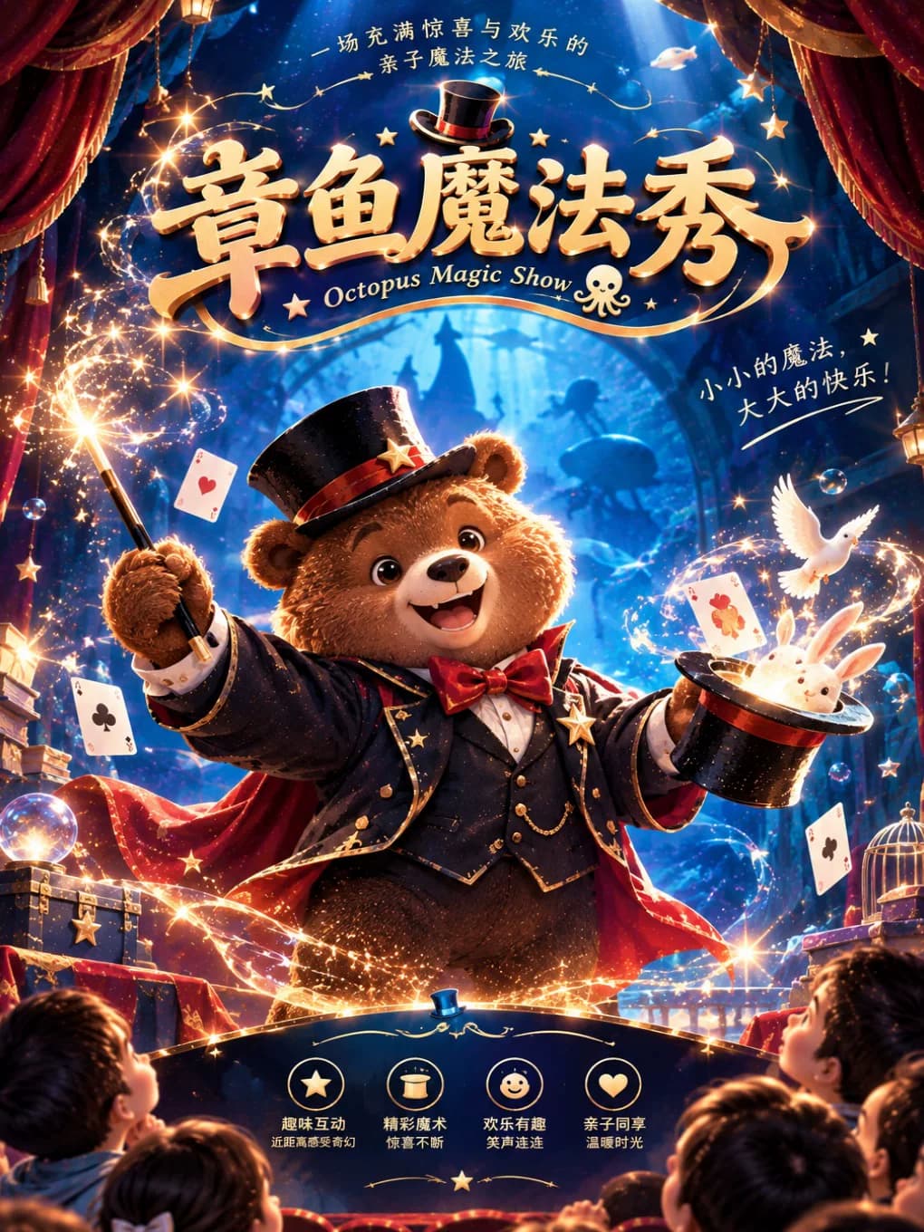 爆款作品 · 沉浸式亲子拼盘魔术秀《章鱼魔法秀》 | 圣墨剧场【亲子档】