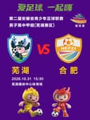 第二届安徽省青少年足球联赛(徽青赛)男子高中甲组(芜湖赛区)